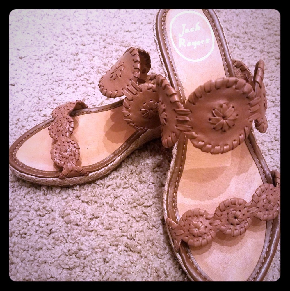 Jack Rogers "Shelby" Wedges 7.5 - 8